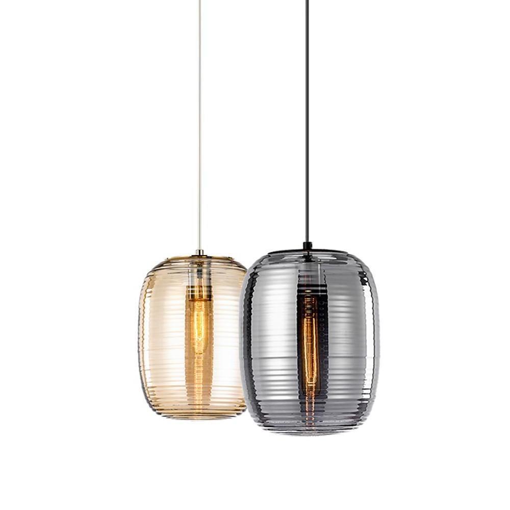 12'' LED 1-Light New Design Pendant Light Modern Lantern Glass Globe Island Lights