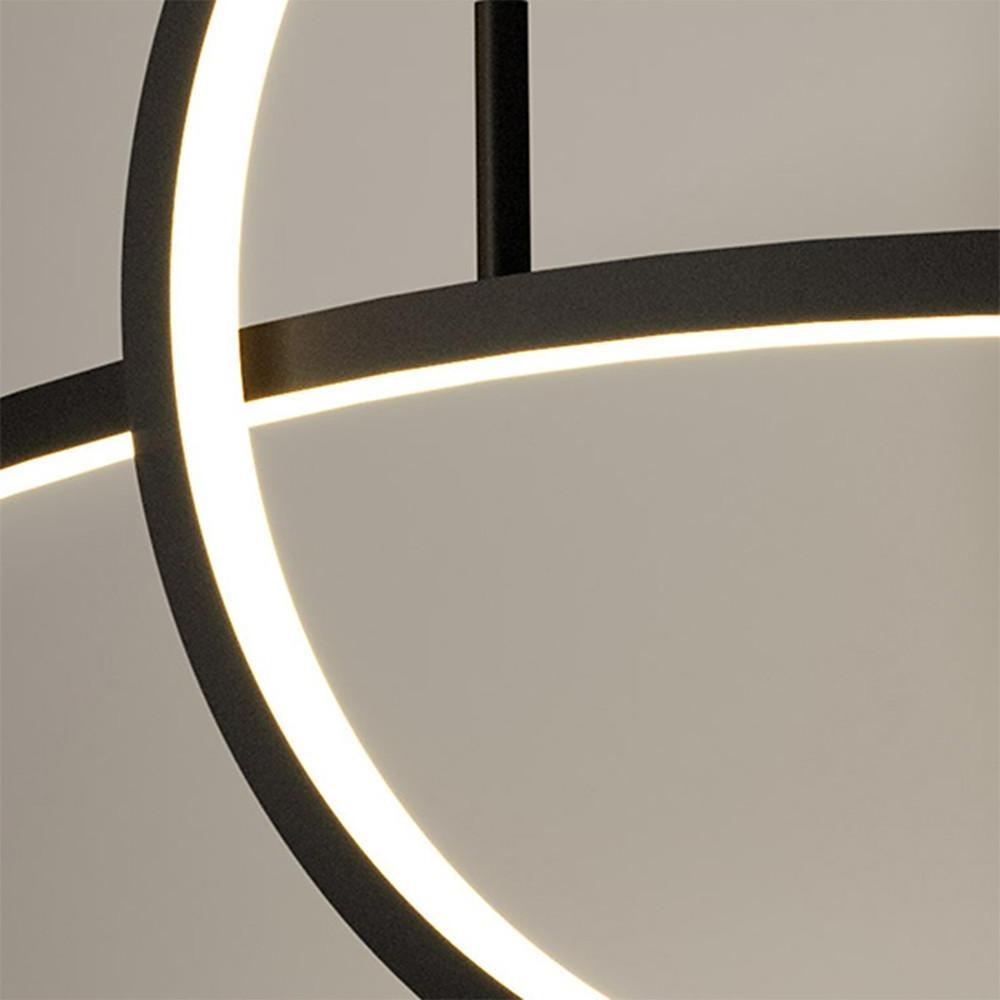 35'' LED 2-Light Single Design Pendant Light Modern LED Metal PVC Modern Style Pendant Lights