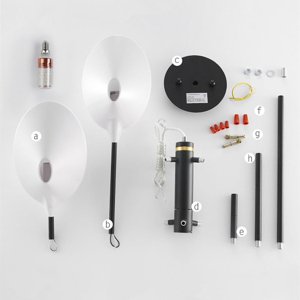 8 - light Artistic LED Industrial Sputnik Chandelier Hanging Ceiling Lights