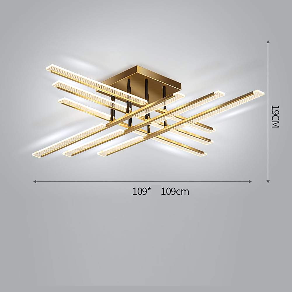 28'' LED 12 Bulbs 8-Light Single Design Flush Mount Lights Nordic Style LED Acrylic Metal Flush Mounts Semi Flush Mounts-dazuma