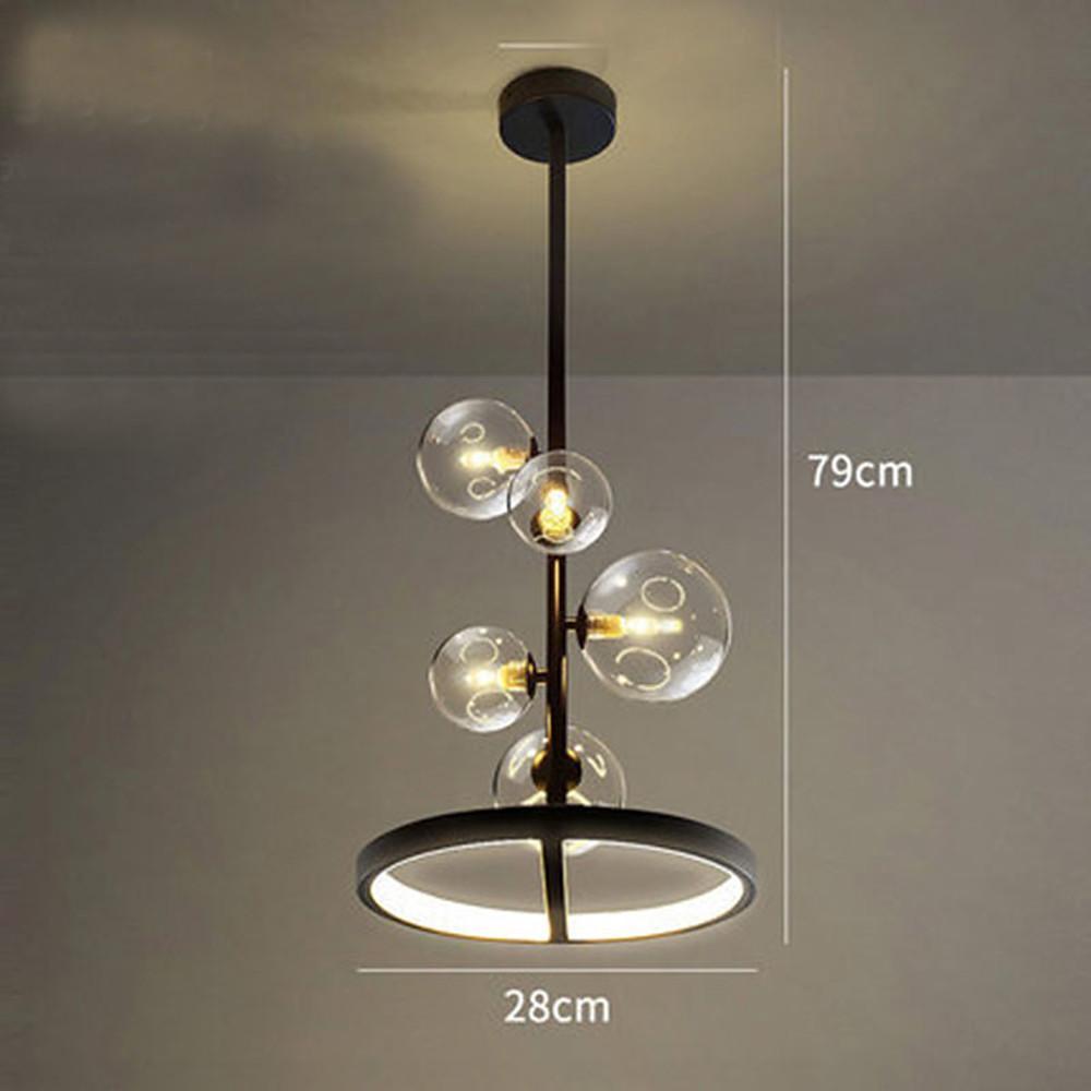 11'' LED 5-Light Lantern Desgin Flush Mount Lights Metal Glass Flush Mounts Semi Flush Mounts