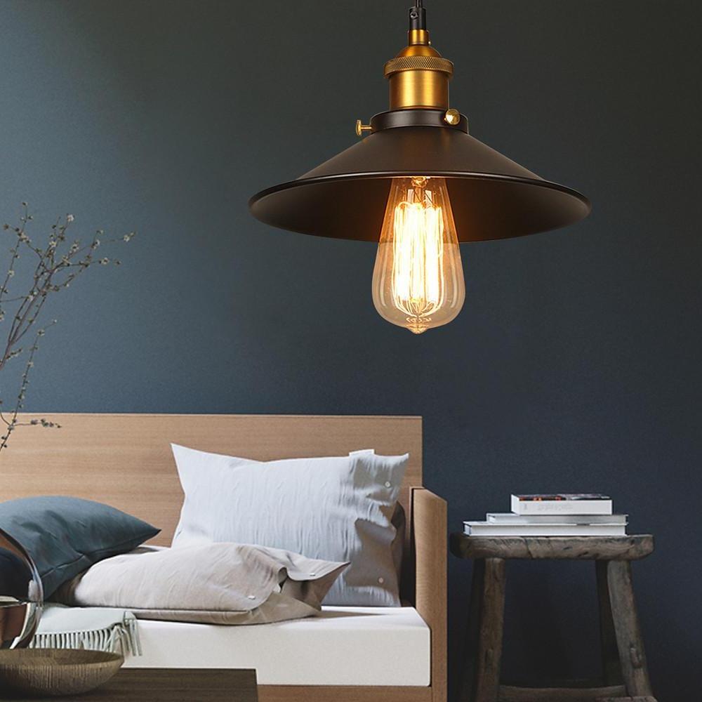 9'' Incandescent LED 1-Light Single Design Pendant Light Nordic Style Traditional Classic Metal Island Lights