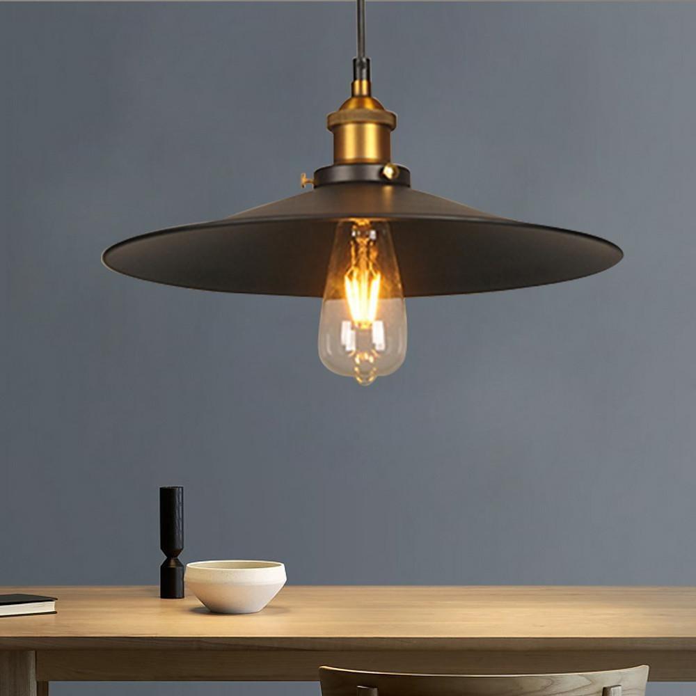 9'' Incandescent LED 1-Light Single Design Pendant Light Nordic Style Traditional Classic Metal Island Lights-dazuma