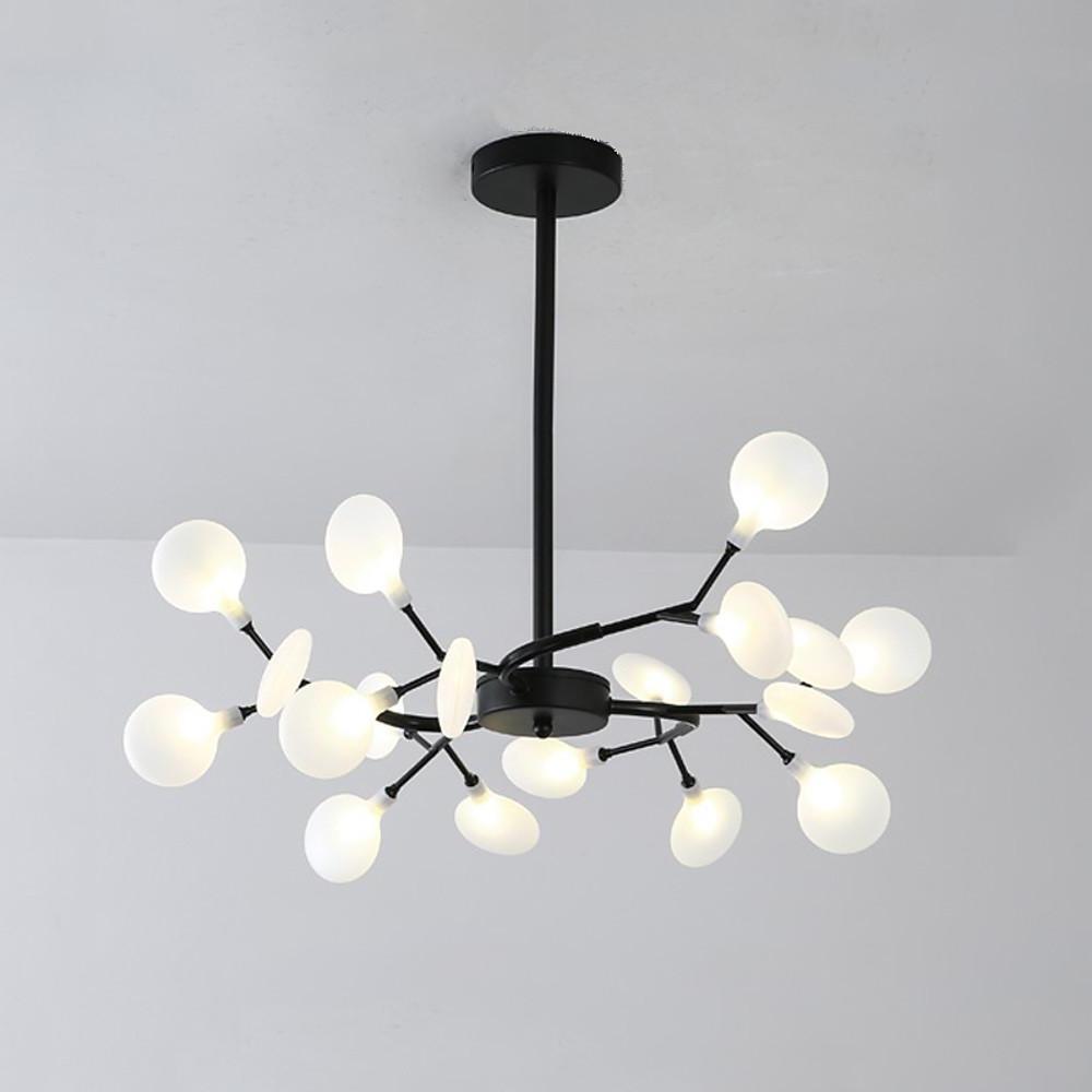 35'' LED 54 36 45 30-Light 18 Bulbs Single Design Sputnik Design Chandelier Nordic Style Contemporary Metal Acrylic Sputnik Modern Style Chandeliers