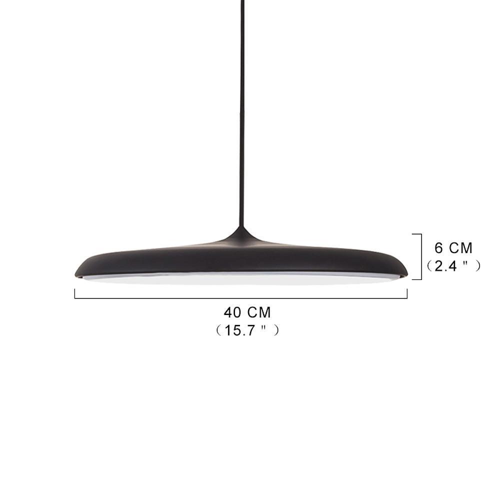 16'' LED 1-Light Mini Style Adjustable Pendant Light LED Modern Contemporary Metal Acrylic Bowl Island Lights