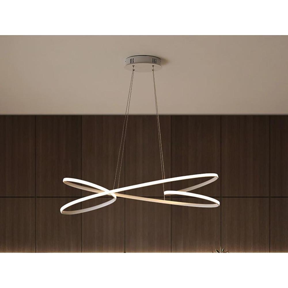 31'' LED 1-Light Single Design Chandelier LED Artistic Aluminum Acrylic Metal Stylish Artistic Style Chandeliers-dazuma