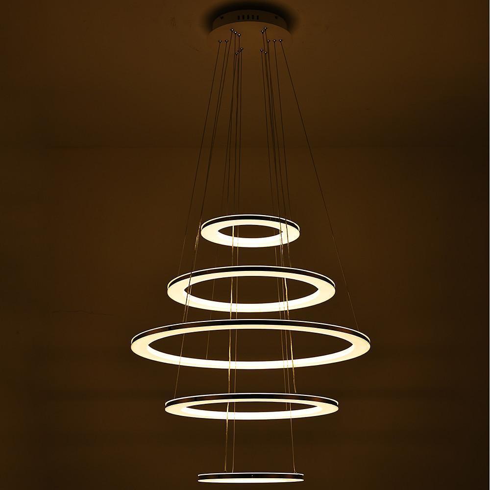 Adjustable Contemporary Chandelier Light Mid - century Chandeliers with 5 Tiered LED Lights