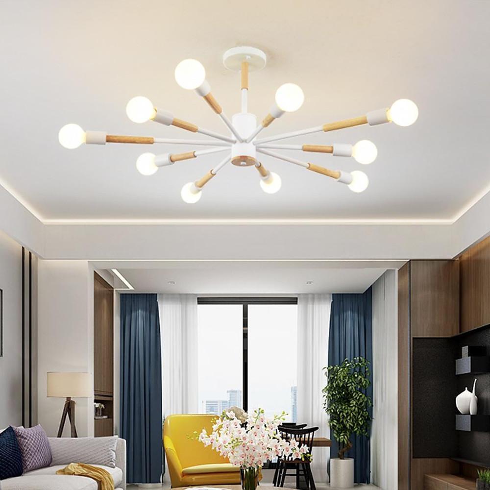 10 - Light LED Nordic Style Flush Mount Lighting Ceiling Lights Chandelier