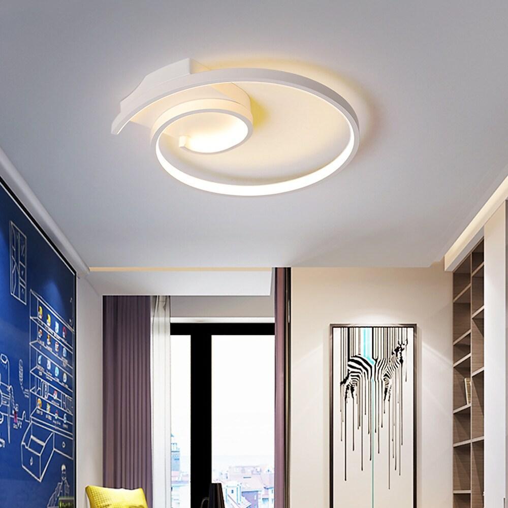 20'' LED 1-Light Line Design Flush Mount Lights Metal Aluminum Silica gel Dimmable Ceiling Lights-dazuma