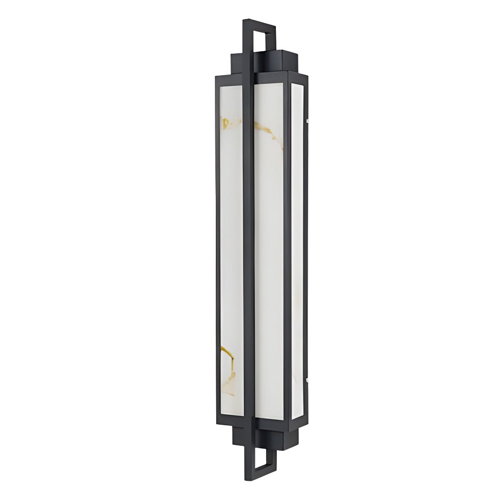 Outdoor alabaster wall sconces modern black linear light creates a welcoming atmosphere while highlighting exterior features.