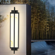 Outdoor alabaster wall sconces modern black linear light enhances patios, porches, and entryways with refined lighting.