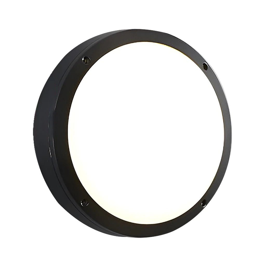Outdoor ceiling lighting fixtures feature a sleek industrial grid flush mount design ideal for decks, patios, and porches.