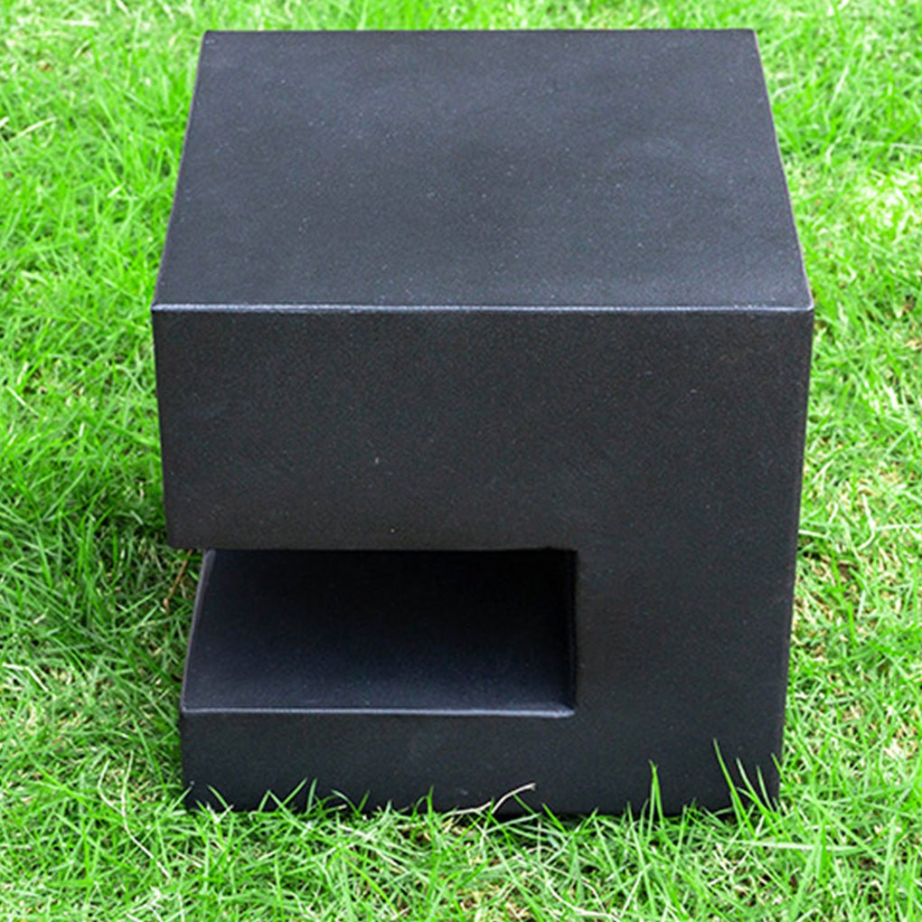 Sleek Square LED Black Outdoor Light