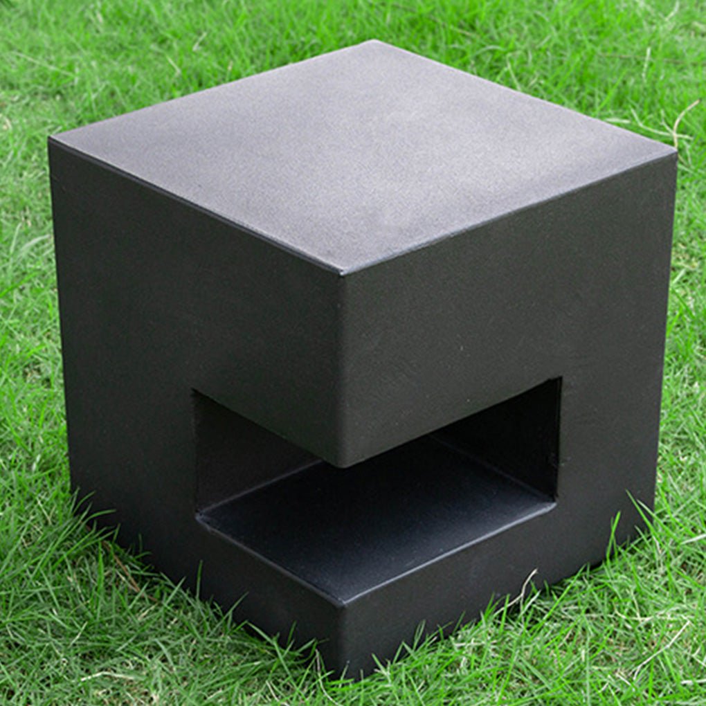 Sleek Square LED Black Outdoor Light