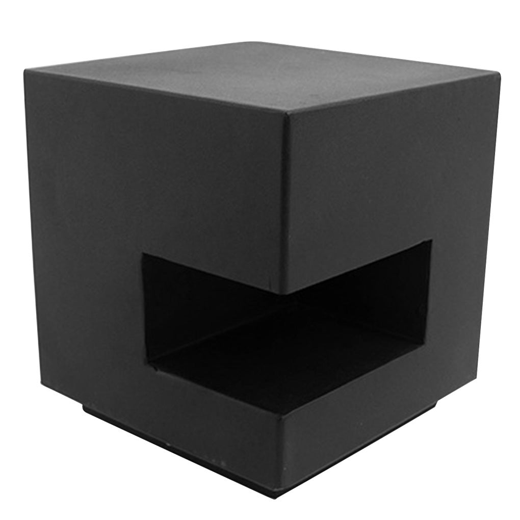 Sleek Square LED Black Outdoor Light