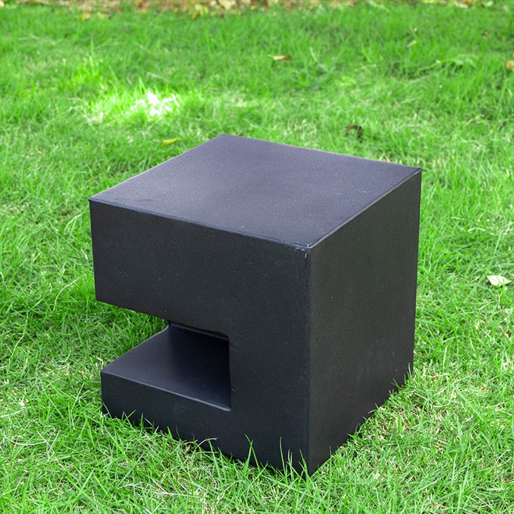 Sleek Square LED Black Outdoor Light