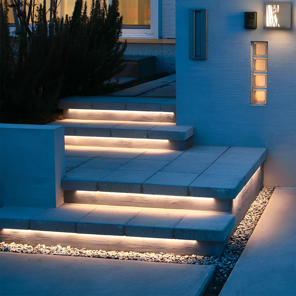 Emboded Led Outdoor Embedded LED Light Strips for Modern Walkways – Dazuma