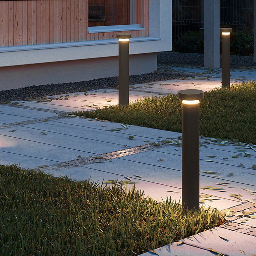 Modern Cylinder Bollard LED Garden Lights Durable Landscape Lighting