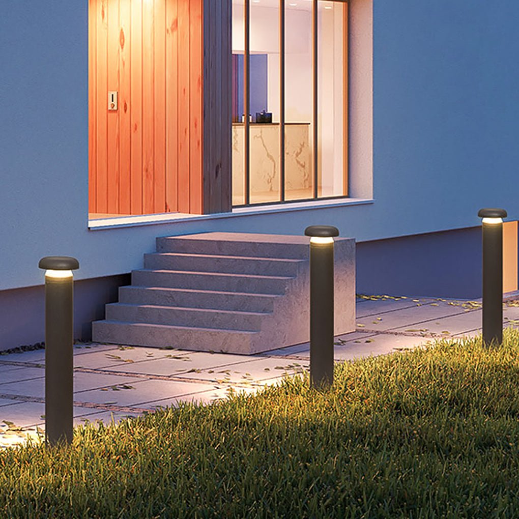 Modern Cylinder Bollard LED Garden Lights Durable Landscape Lighting