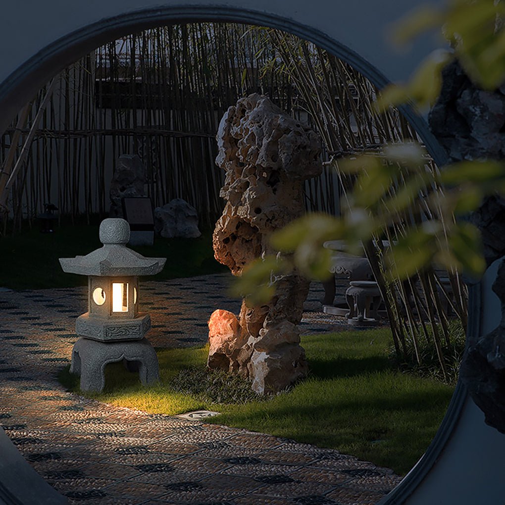 Elegant Imitation Stone Tower Garden Light for Outdoor Spaces