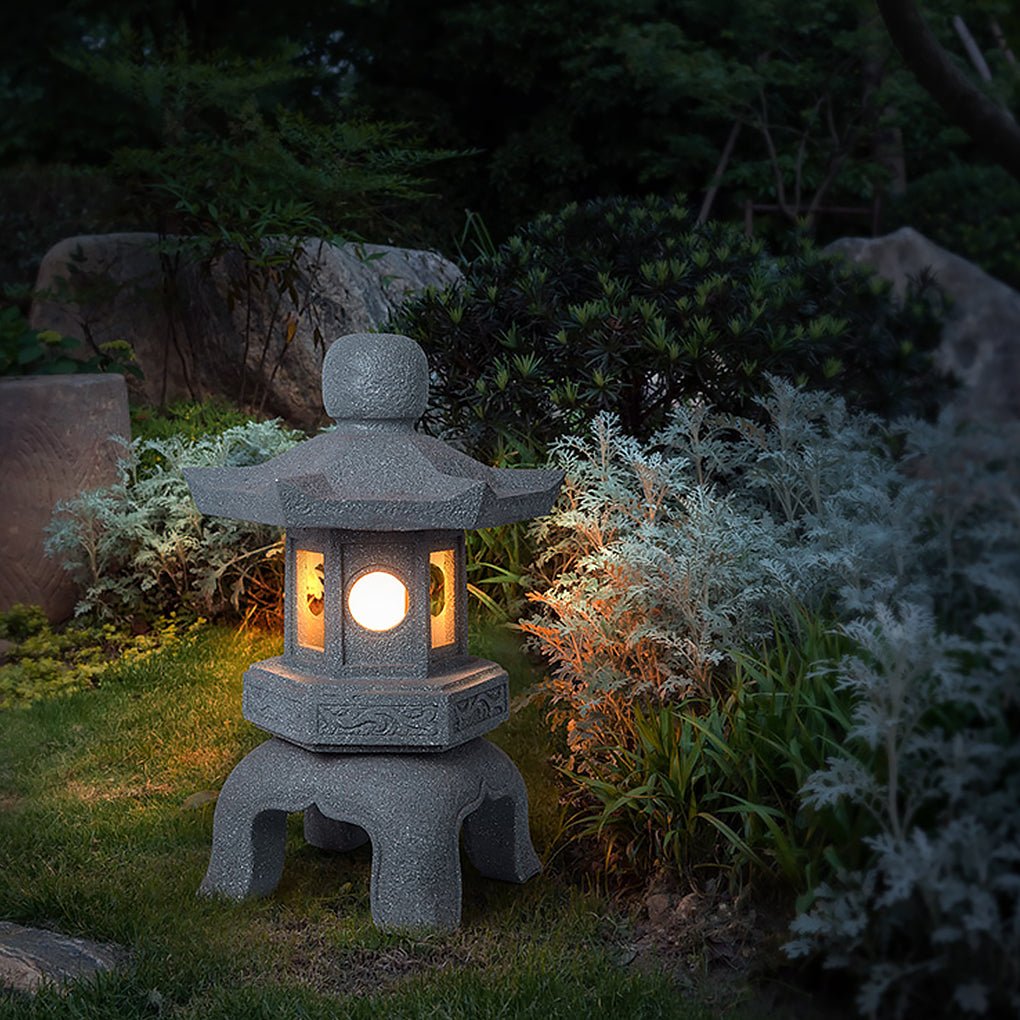 Elegant Imitation Stone Tower Garden Light for Outdoor Spaces