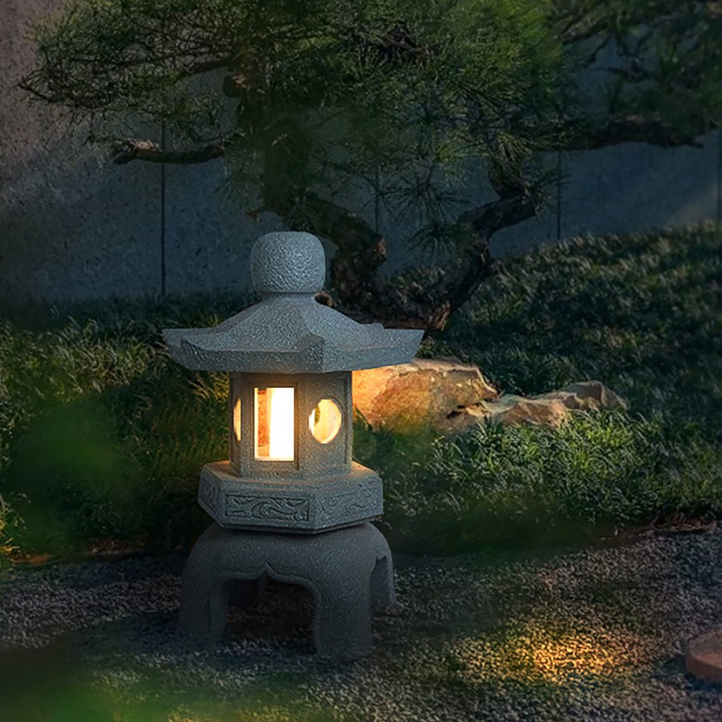Elegant Imitation Stone Tower Garden Light for Outdoor Spaces