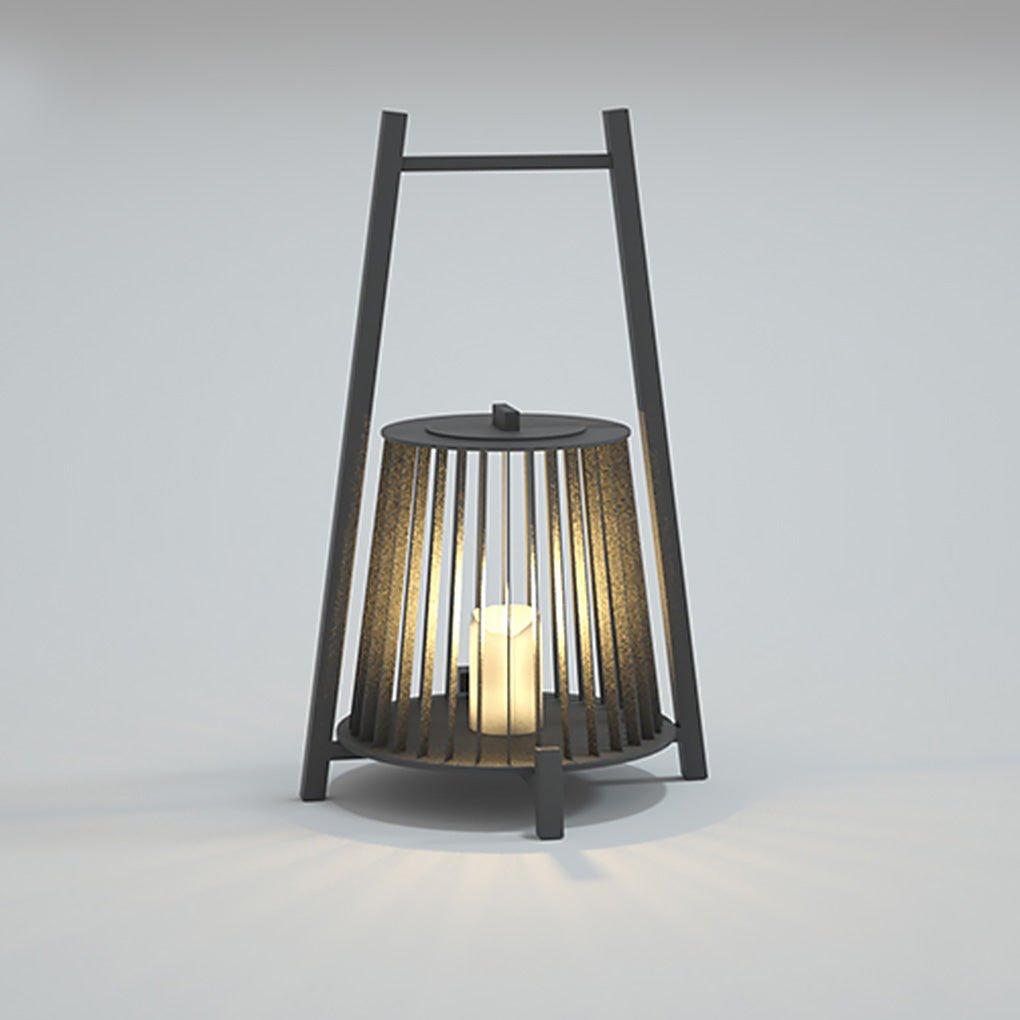 Outdoor Grid Imitation Candle - shaped Lantern Waterproof LED Landscape Lighting