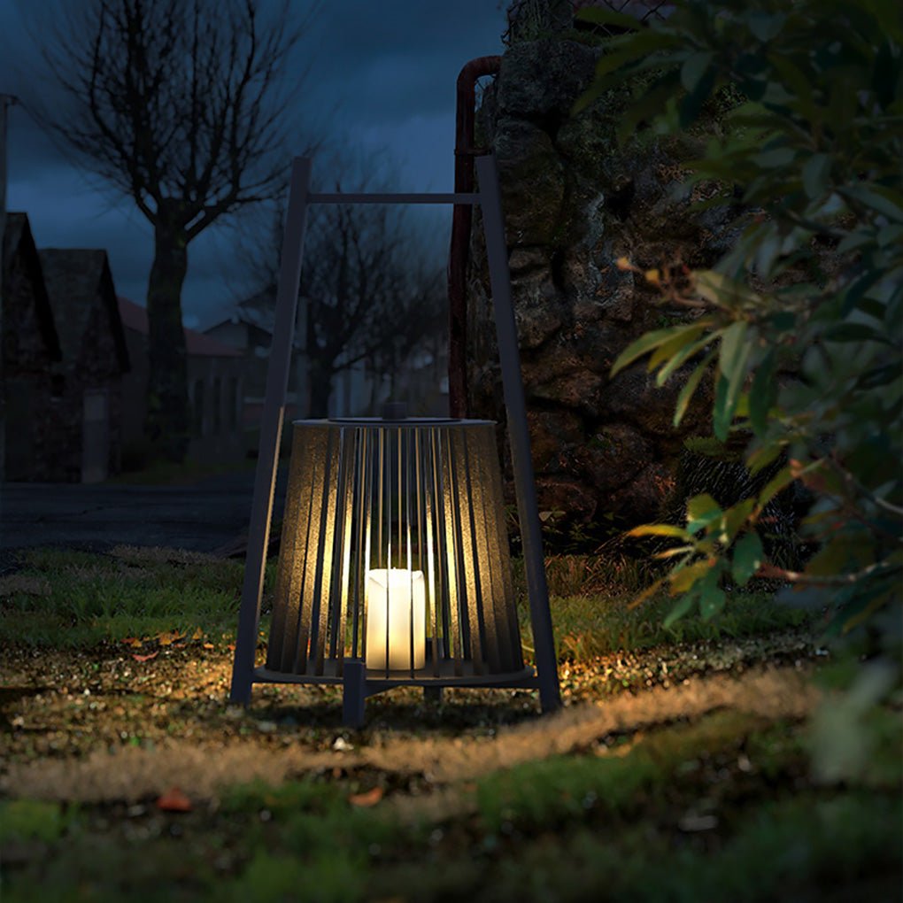 Outdoor Grid Imitation Candle-shaped Lantern Waterproof LED Landscape Lighting - Dazuma