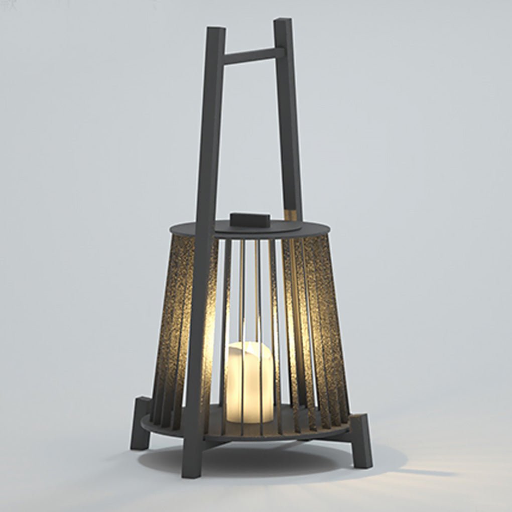 Outdoor Grid Imitation Candle - shaped Lantern Waterproof LED Landscape Lighting