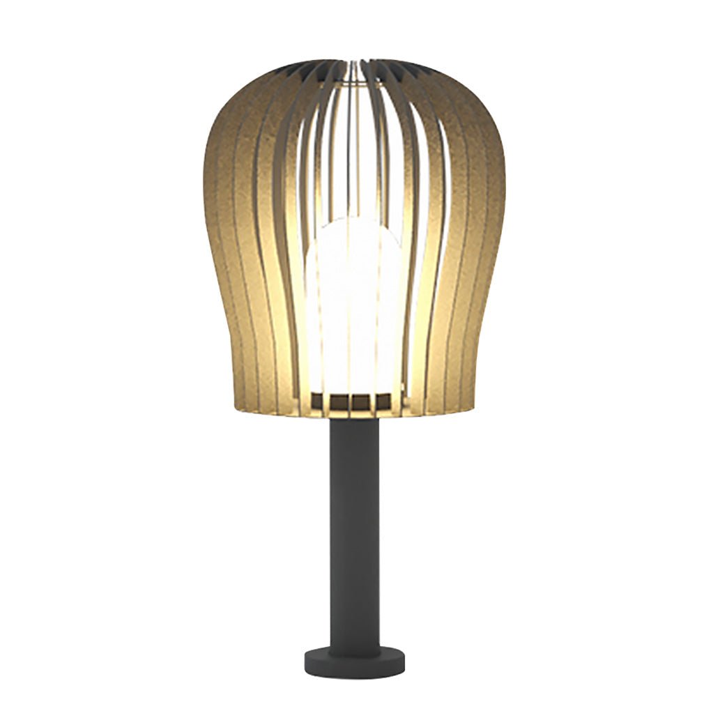 Sophisticated Waterproof LED Garden Post Lamp Cage Design Outdoor Lighting