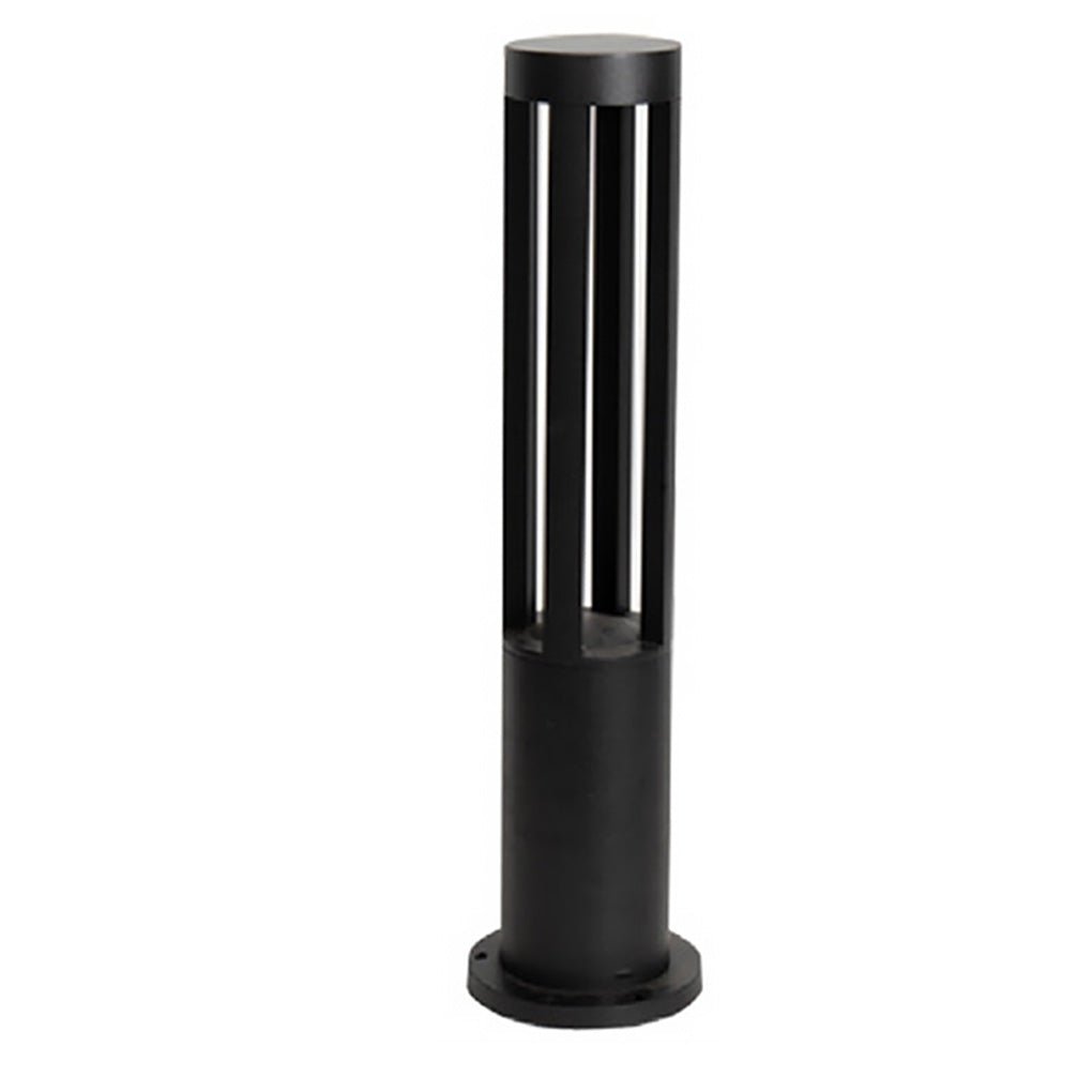Modern Radiance Four - Emitting Black Outdoor LED Pathway Bollard Lights