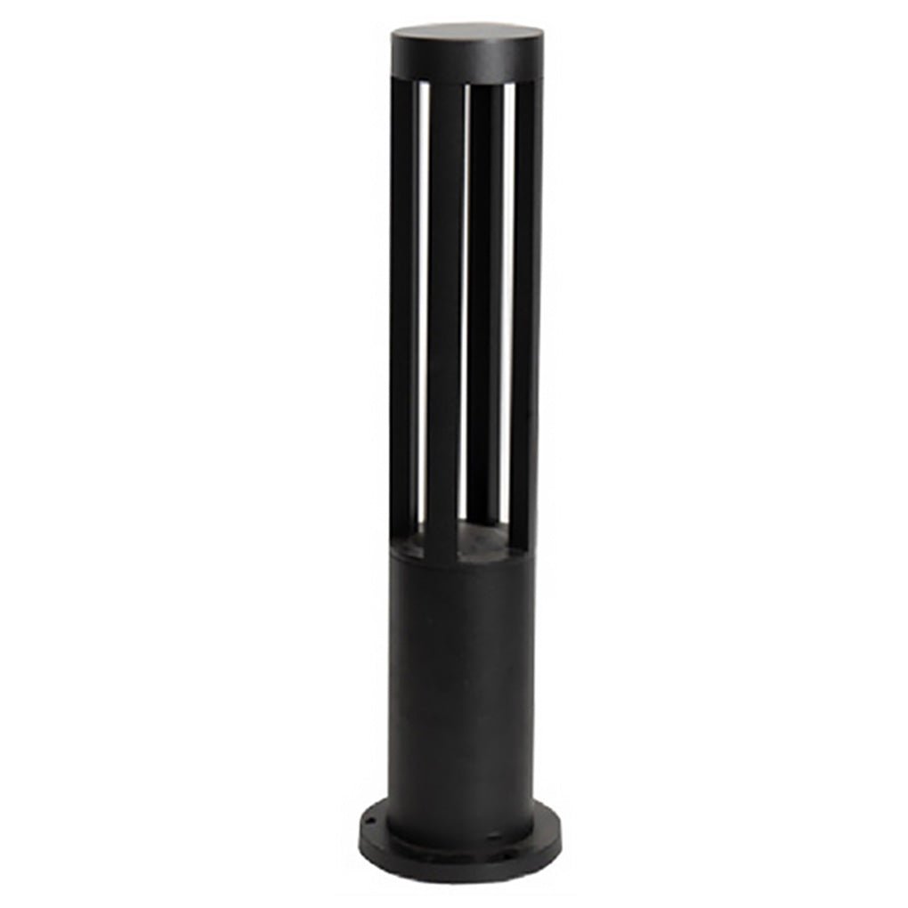 Modern Radiance Four - Emitting Black Outdoor LED Pathway Bollard Lights