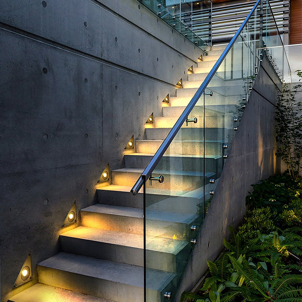 Outdoor LED Embedded Steps Stairs Lights Waterproof for Courtyard Lawn Garden - Dazuma