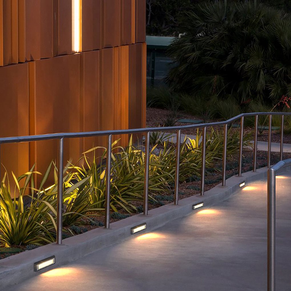 Led Ground Guide Led Outdoor Ground Lights Drawing ALP59 8 Pack Low Voltage Pathway