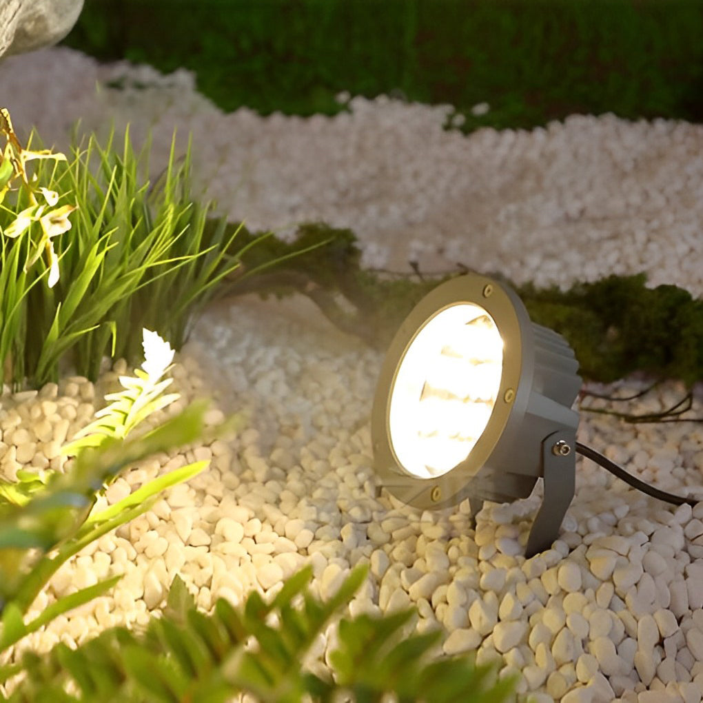 Outdoor LED spotlights energy efficient landscape lighting enhances safety and ambiance with long-lasting, waterproof design.