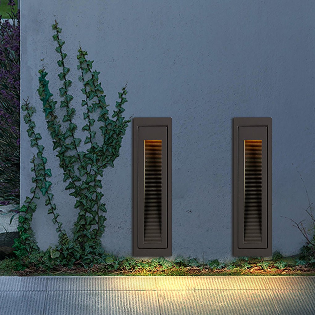 Waterproof outdoor lights for wall recessed applications