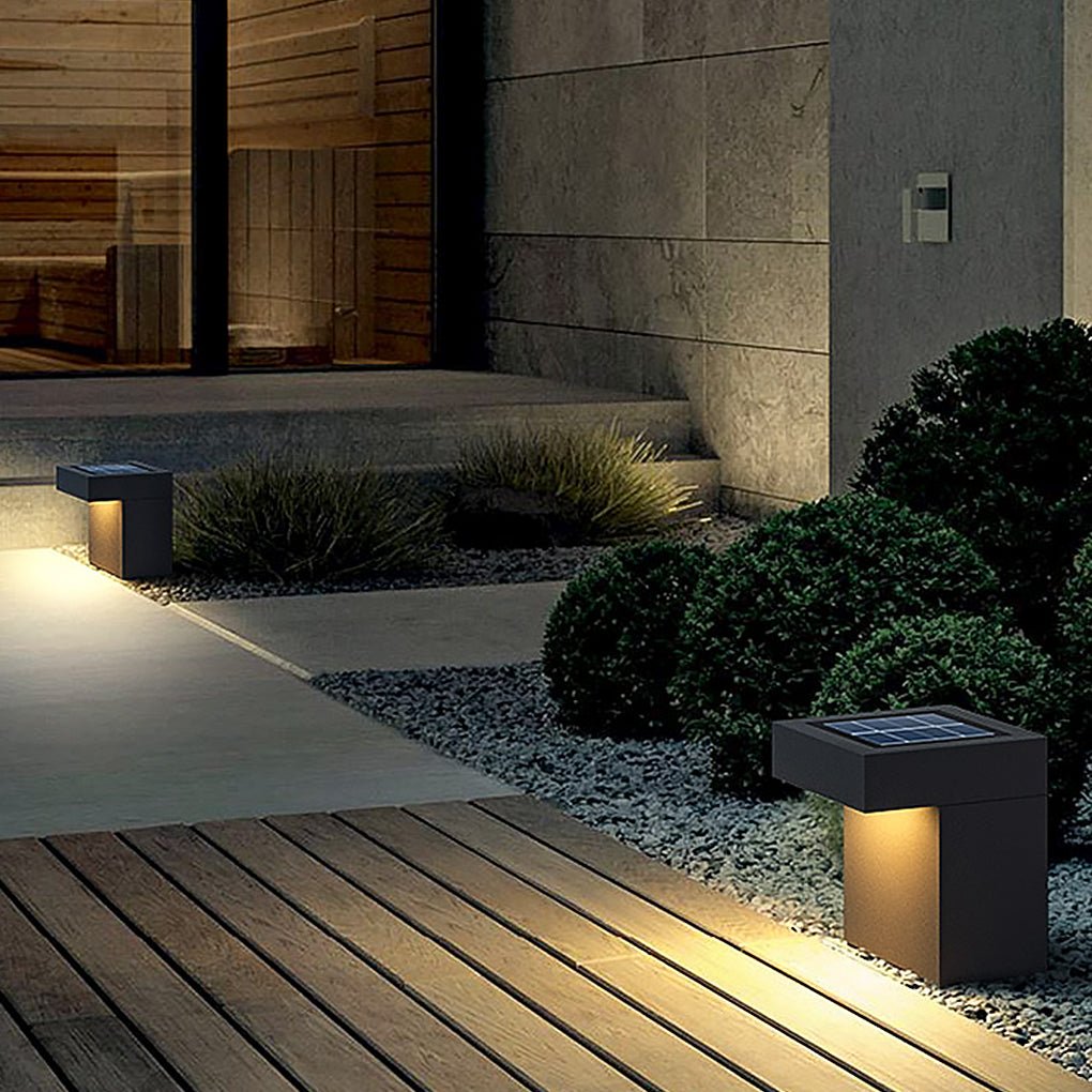 Eco - Friendly Modern Outdoor LED Path Lamp in Minimalist Design