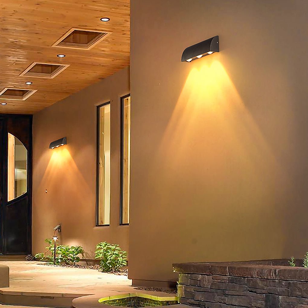 Outdoor Minimalist LED Waterproof Wall Light for Courtyard Balcony Foyer - Dazuma