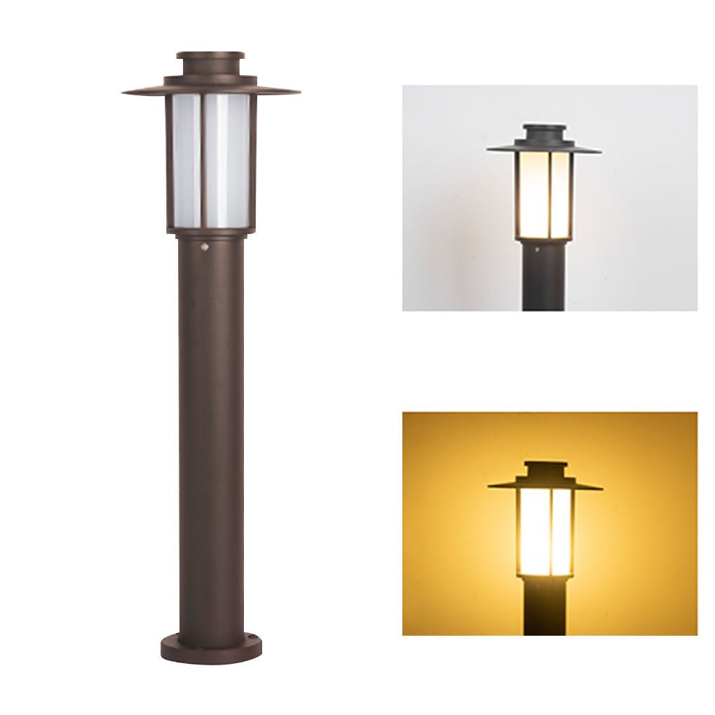 Sleek Cylindrical LED Bollard Light Modern Decorative Outdoor Lighting