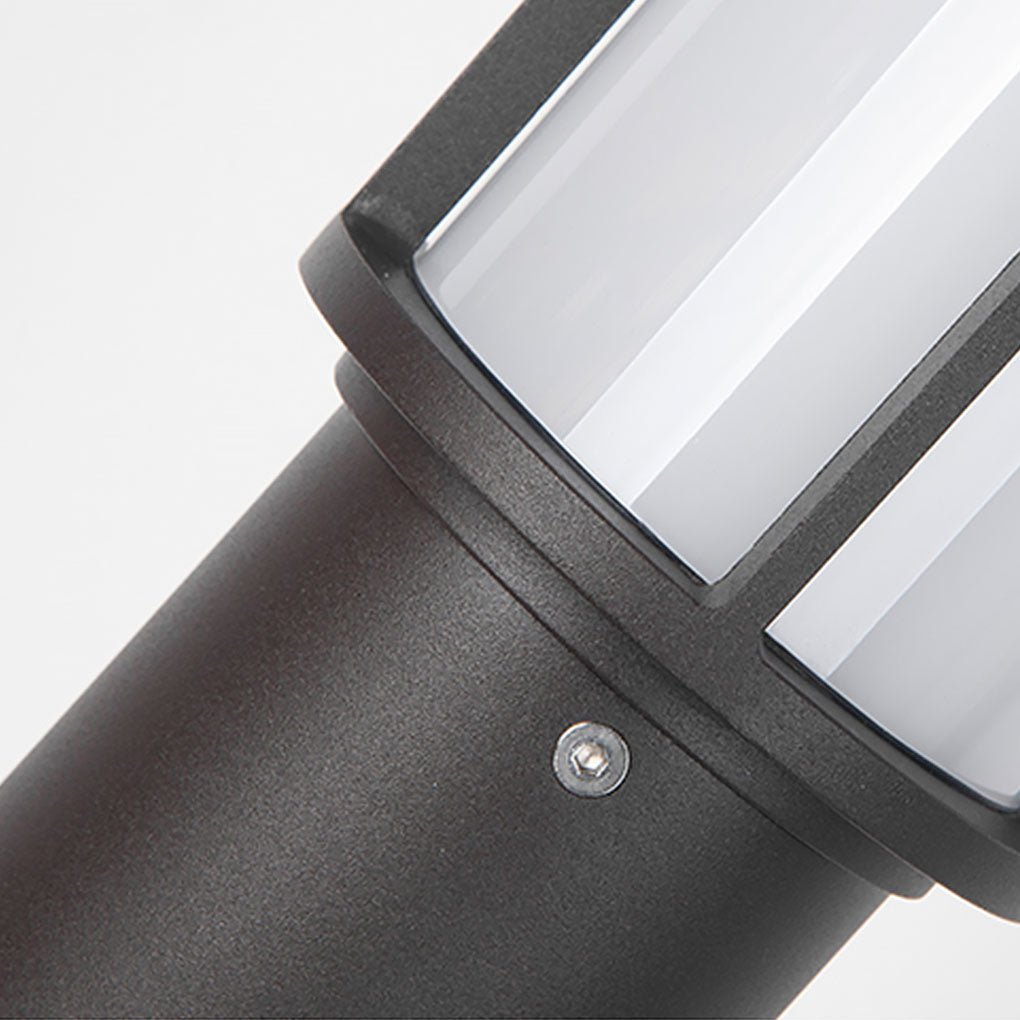 Sleek Cylindrical LED Bollard Light Modern Decorative Outdoor Lighting