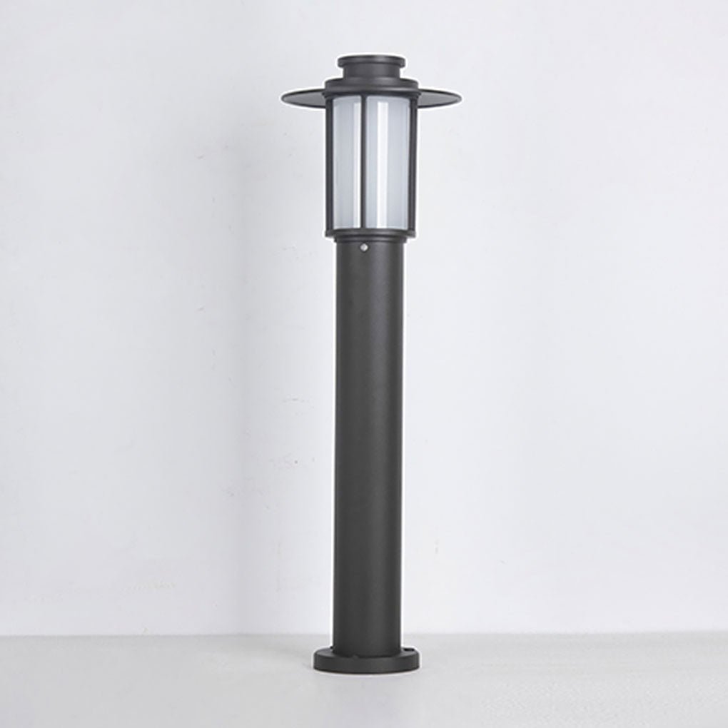 Sleek Cylindrical LED Bollard Light Modern Decorative Outdoor Lighting