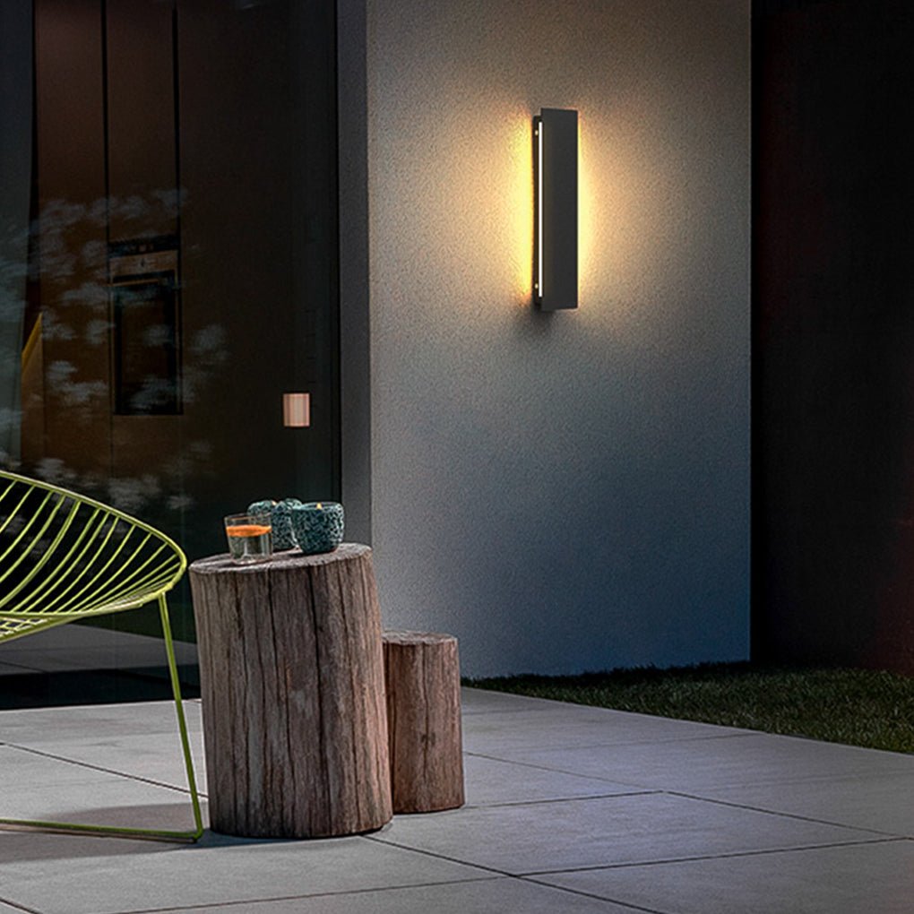 Outdoor Modern Waterproof Long Strip Bright LED Wall Light for Villa Courtyard - Dazuma