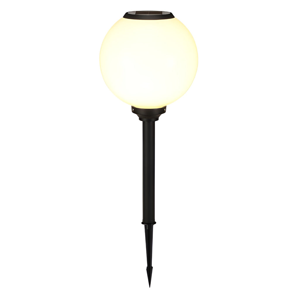 Outdoor path light globe with multiple units arranged for modern outdoor lighting.