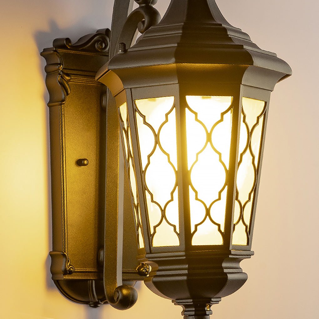 Outdoor Retro Waterproof Wall Lamp Decorative Lighting for Villa Courtyard Balcony - Dazuma