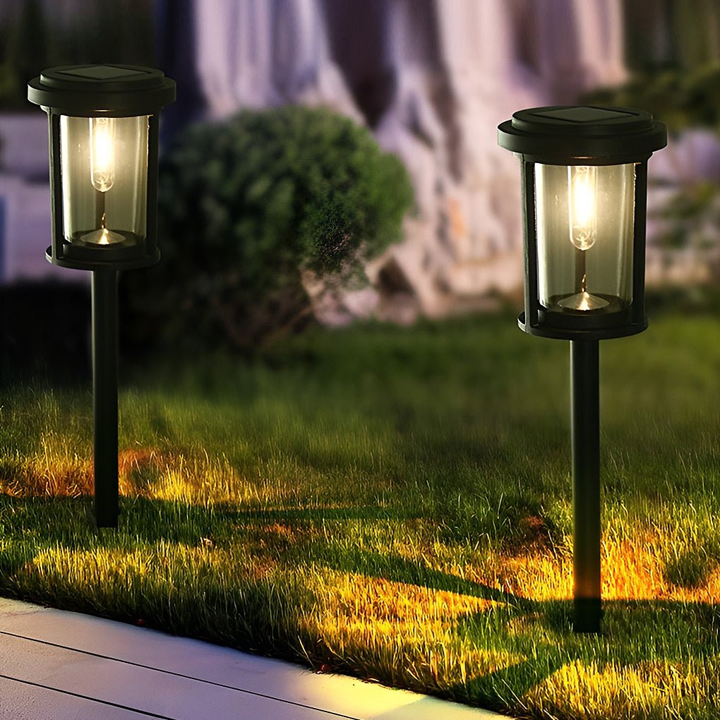 Outdoor Solar Post Lights Pathway Lights Garden Lights Waterproof Landscape Lighting - Dazuma