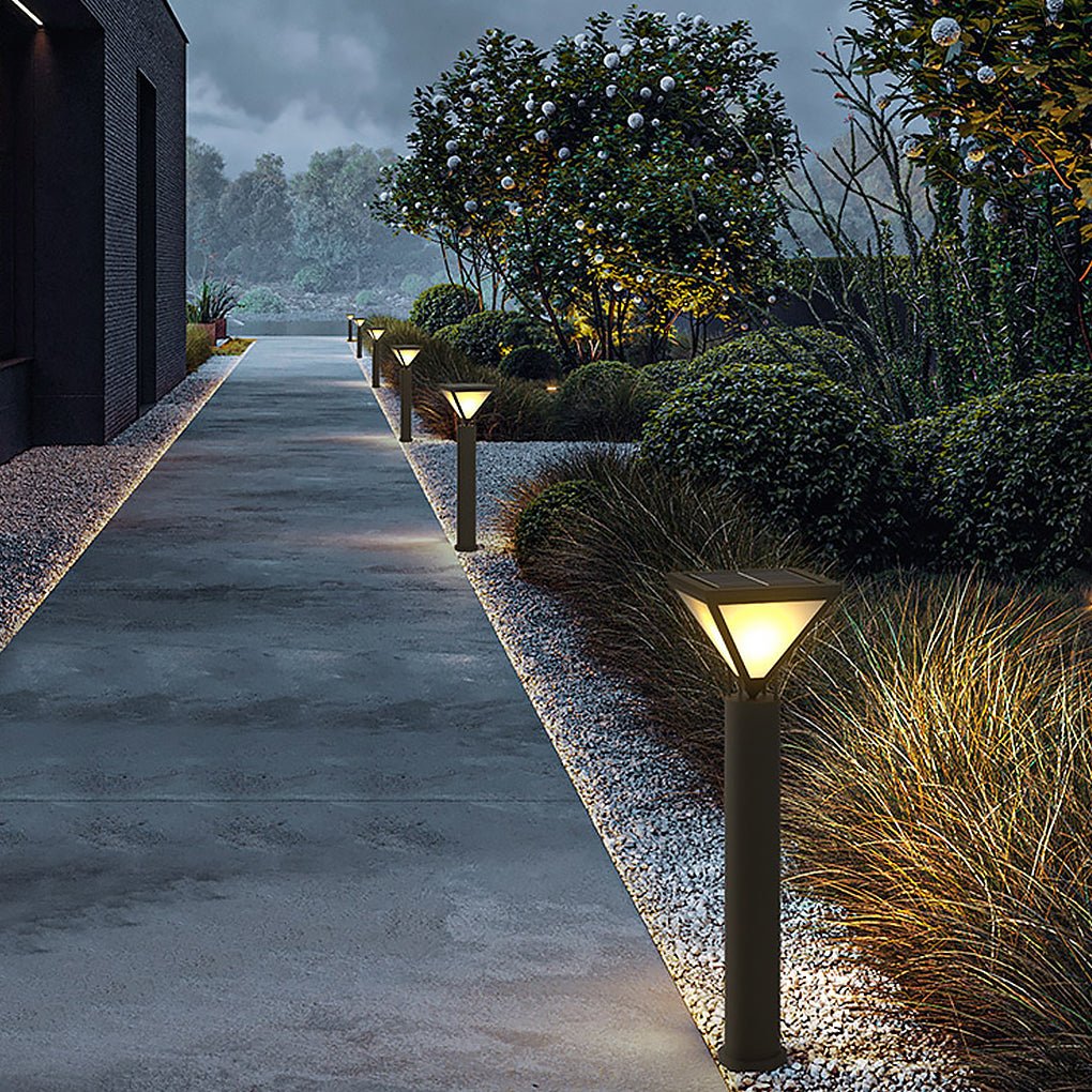 Outdoor Solar Waterproof LED Post Light for Courtyard Villa Garden Lawn - Dazuma