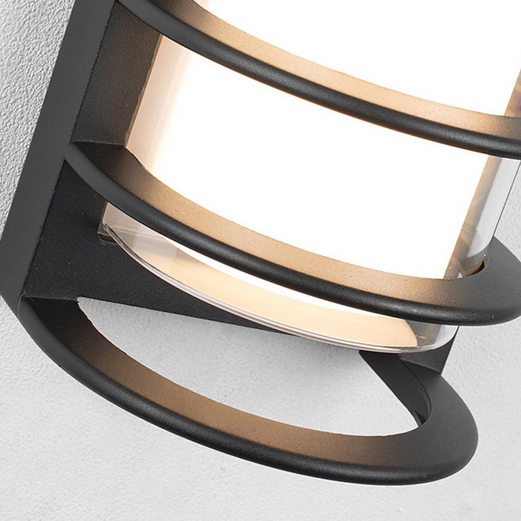 Outdoor Waterproof Double - layer Lampshade Gate Column Exterior Wall Sconces