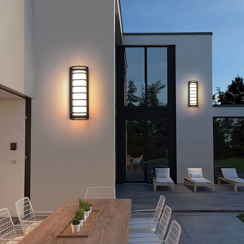 Outdoor Waterproof Double - layer Lampshade Gate Column Exterior Wall Sconces