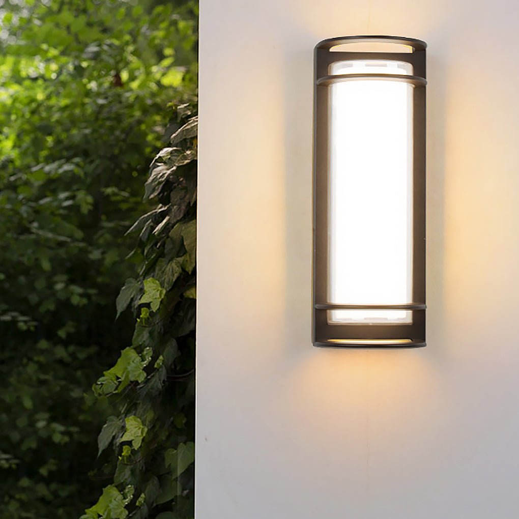 Outdoor Waterproof Double - layer Lampshade Gate Column Exterior Wall Sconces