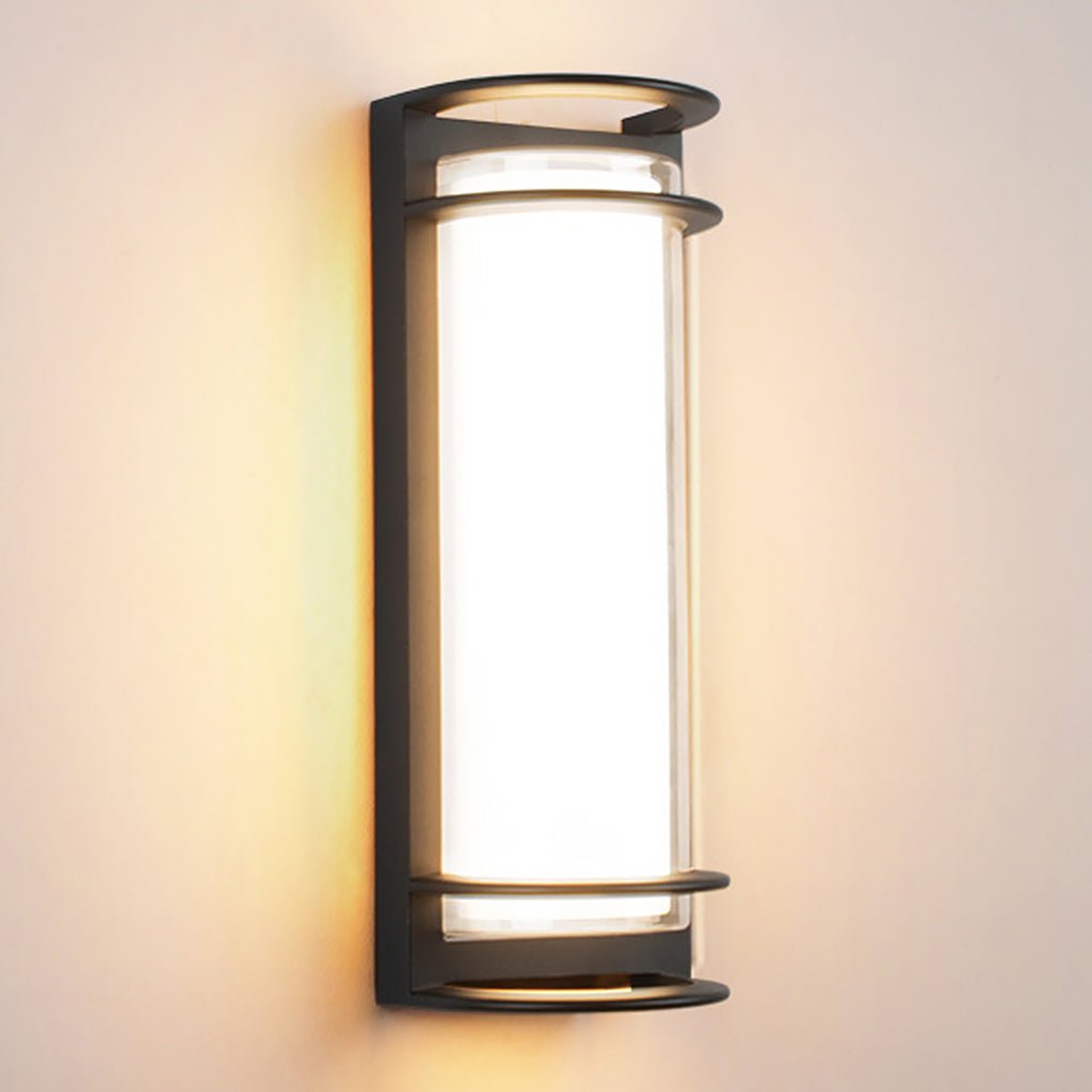 Outdoor Waterproof Double - layer Lampshade Gate Column Exterior Wall Sconces